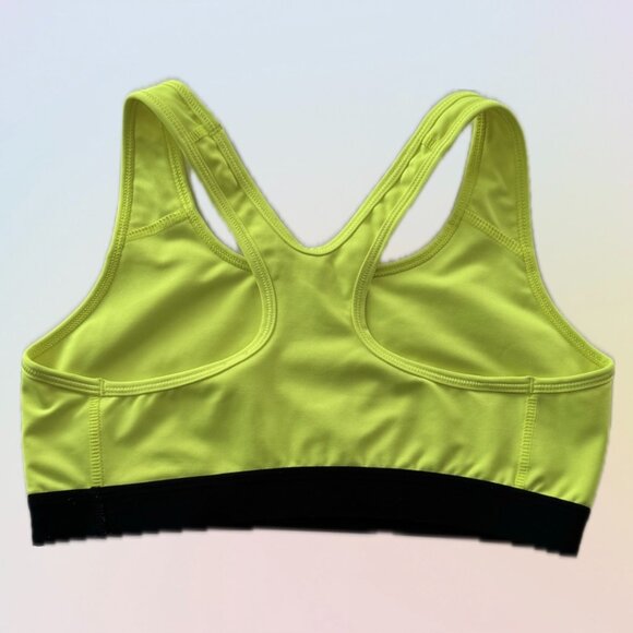 NIKE - Pro Sports Bra - M - Volt Classic Swoosh Dri-Fit - Picture 2 of 4